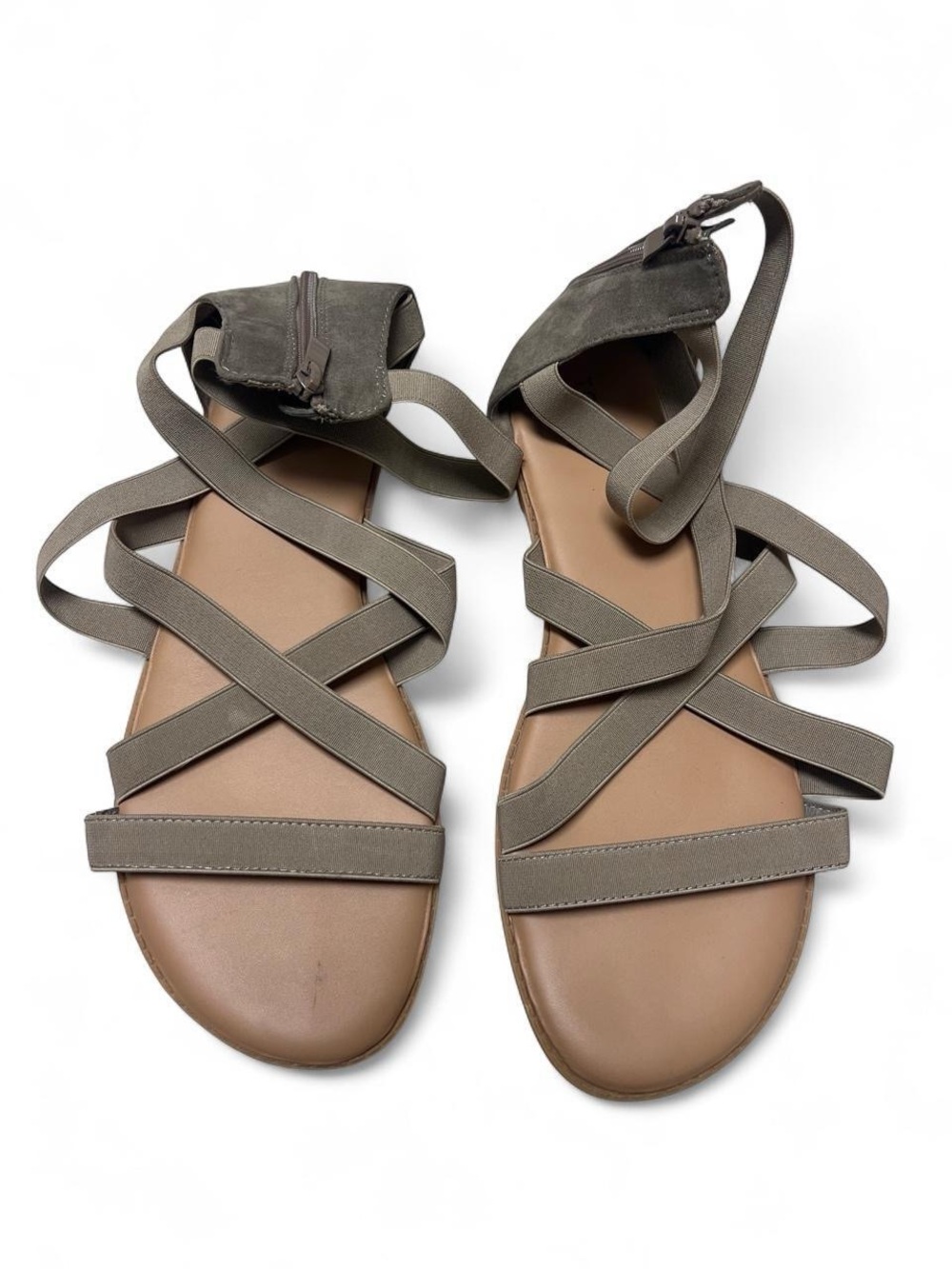 torrid Tan Taupe Wrap Gladiator Sandals